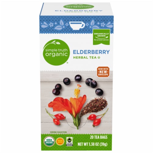 Simple Truth Organic® Elderberry Herbal Tea Perspective: front