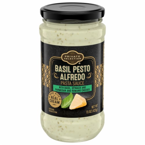 Private Selection® Basil Pesto Alfredo Pasta Sauce Perspective: front