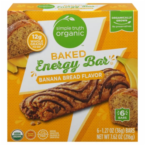 Simple Truth Organic™ Baked Banana Bread Energy Bar Perspective: front