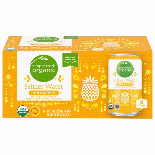 Simple Truth Organic™ Pineapple Seltzer Water Perspective: front