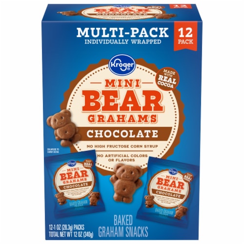 Kroger® Mini Chocolate Bear Grahams Multipack Perspective: front