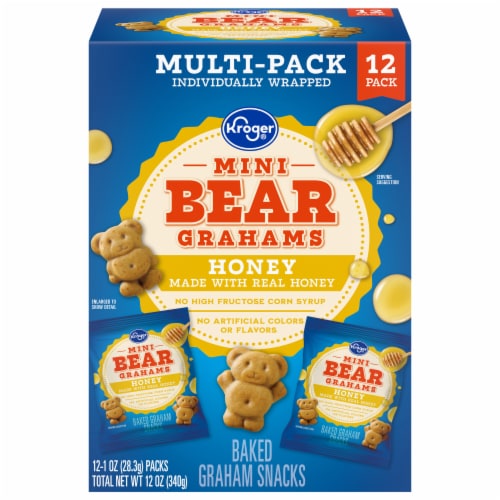 Kroger® Mini Honey Bear Grahams Multipack Perspective: front