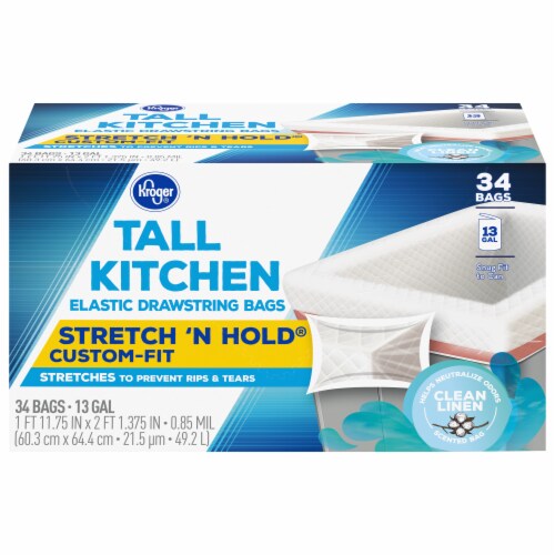 Kroger® Tall Kitchen Trash Bags, 34 ct - Fred Meyer