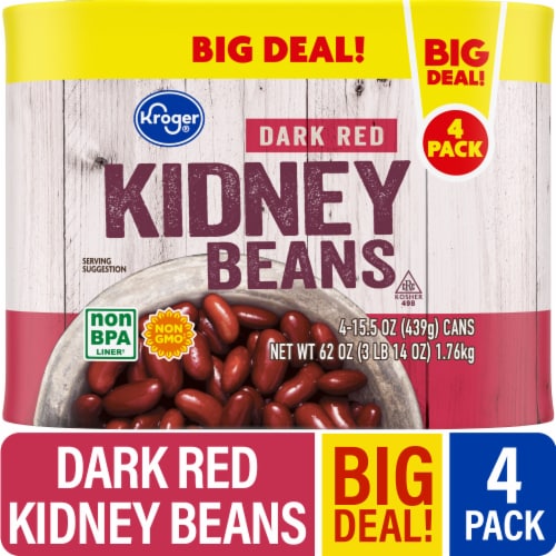 Kroger® Dark Red Kidney Beans BIG DEAL! Perspective: front