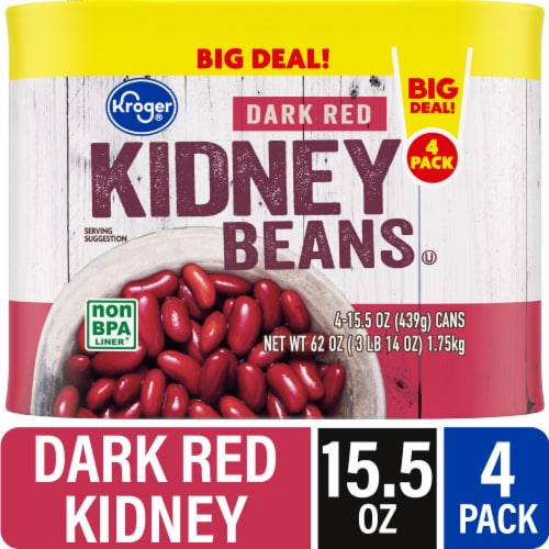 Kroger® Dark Red Kidney Beans Perspective: front