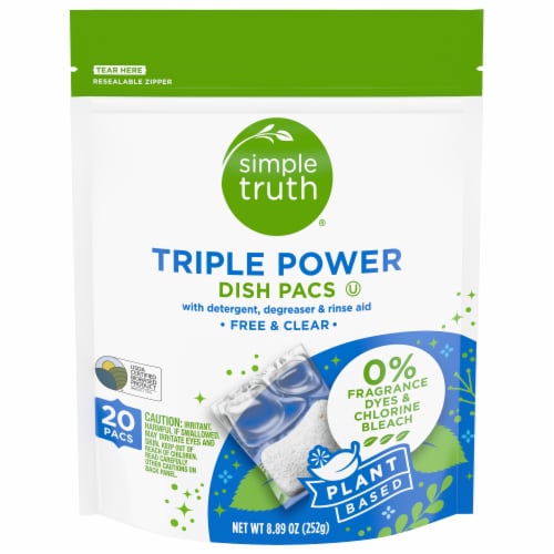 Simple Truth® Triple Power Free & Clear Dishwasher Detergent Pacs