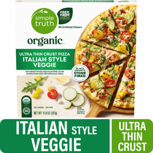 Simple Truth Organic® Italian Style Vegetable Ultra Thin Crust Frozen Pizza Perspective: front