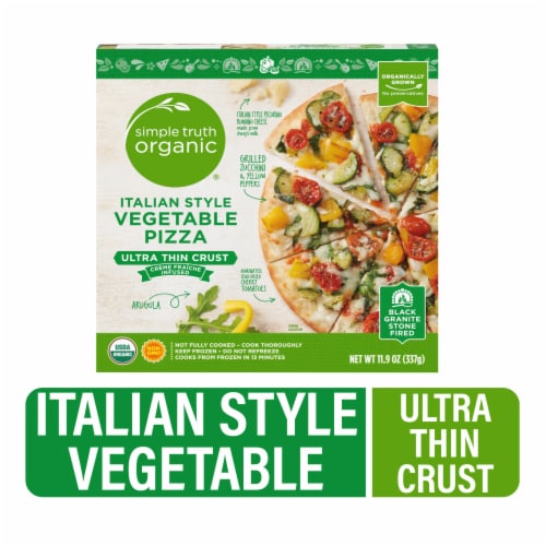 Simple Truth Organic® Italian Style Vegetable Ultra Thin Crust Frozen Pizza Perspective: front