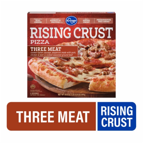 Kroger® Three Meat Rising Crust Frozen Pizza Perspective: front