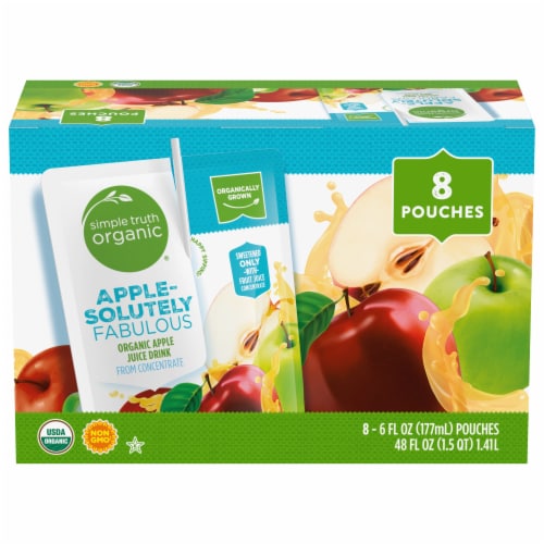 Simple Truth Organic® Apple Juice Pouches Perspective: front