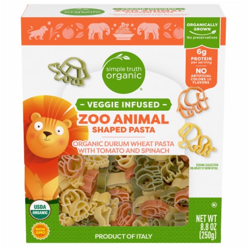 Simple Truth Organic® Veggie Infused Zoo Animal Pasta Perspective: front
