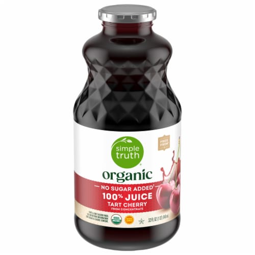 Simple Truth® Organic No Sugar Added Tart Cherry 100% Juice Perspective: front