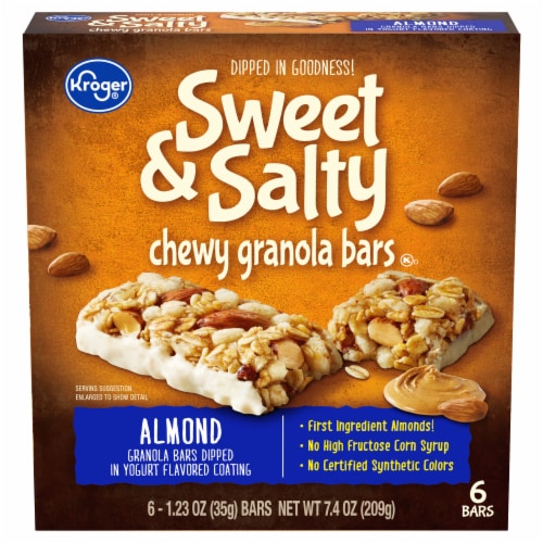 Kroger® Sweet & Salty Almond Chewy Granola Bars Perspective: front