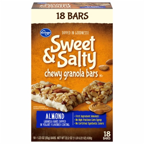 Kroger® Sweet & Salty Almond Granola Bars Perspective: front
