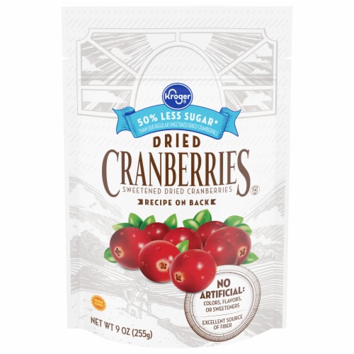 Kroger® Low Sugar Dried Cranberries Perspective: front