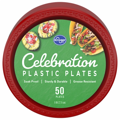 Kroger® Celebration Paper Plates Perspective: front