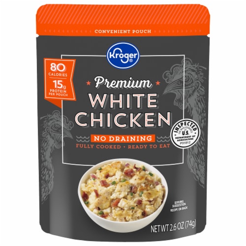 Kroger® Premium White Chicken Breast Pouch Perspective: front