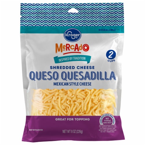 Kroger® Mercado Shredded Queso Quesadilla Cheese Perspective: front