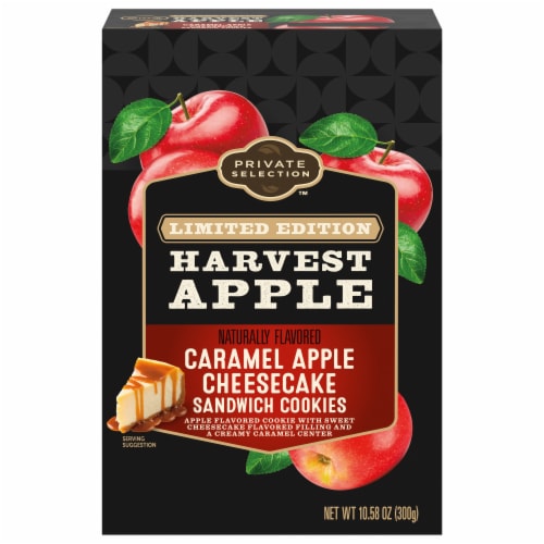 Private Selection™ Limited Edition Harvest Apple Caramel Apple Cheesecake Sandwich Cookies Perspective: front