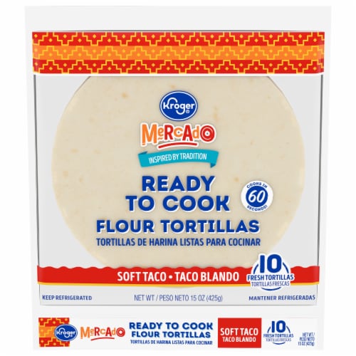 Kroger® Mercado Uncooked Tortilla Perspective: front