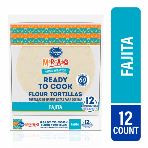 Kroger® Mercado Ready to Cook Flour Tortillas Perspective: front