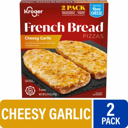 Kroger® Cheesy Garlic French Bread Frozen Pizza Perspective: front