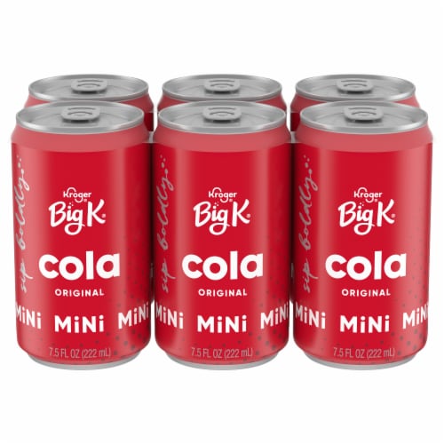 Kroger® Big K® Cola Mini Cans Perspective: front