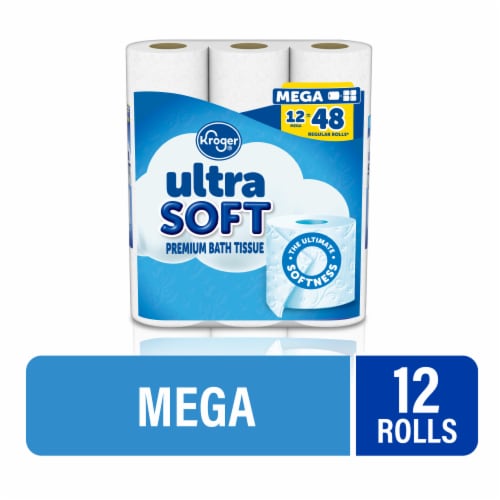 Kroger® Ultra Soft Toilet Paper Mega Roll Perspective: front