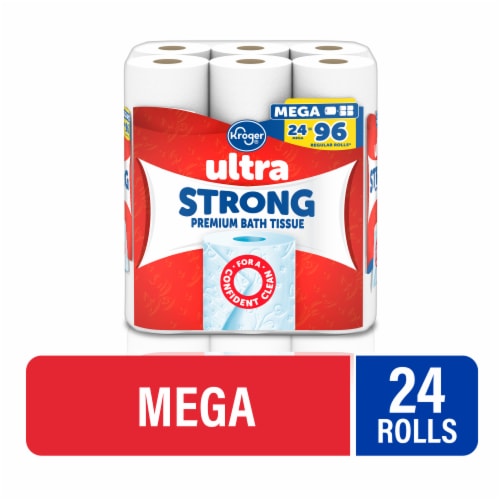 Kroger® Ultra Strong Mega Roll Toilet Paper Perspective: front