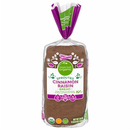 Simple Truth Organic® Cinnamon Raisin Frozen Bread Perspective: front