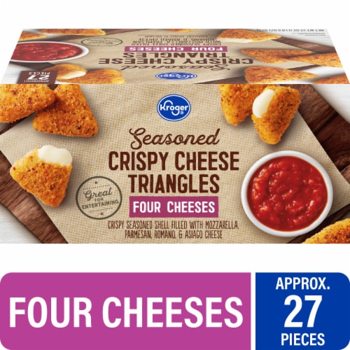 Kroger® Seasoned Crispy Four Cheeses Triangles Perspective: front