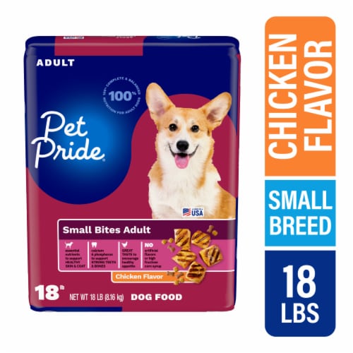 Pet Pride® Chicken Flavor Small Bites Dry Dog Food Perspective: front