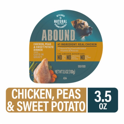 ABOUND® Chicken Peas & Sweet Potato in Gravy Wet Dog Food Perspective: front