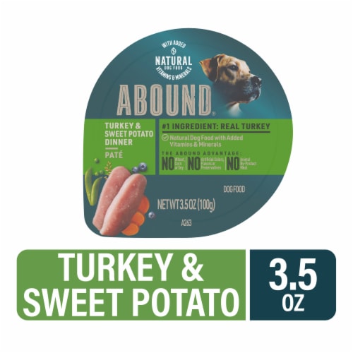 ABOUND® Wet Dog Food Turkey & Sweet Potato Dinner Paté Perspective: front
