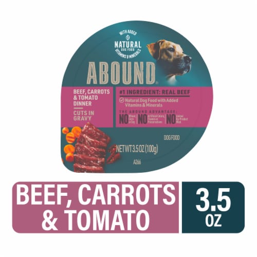 ABOUND® Wet Dog Food Beef Carrot & Tomato in Gravy Perspective: front