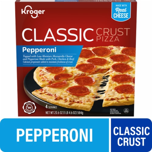 Kroger® Pepperoni Classic Crust Frozen Pizza Perspective: front