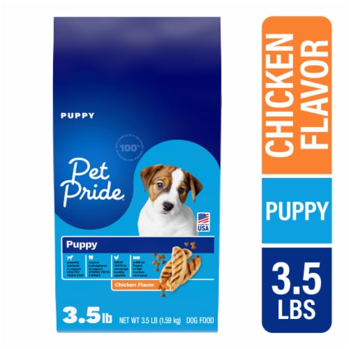 Pet Pride® Puppy Formula Chicken Flavored Dog Food Perspective: front