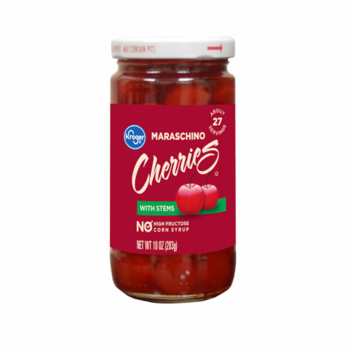 Kroger® Maraschino Cherries with Stem Perspective: front