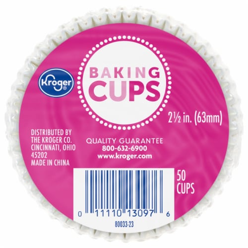 Kroger® Large White Baking Cups Perspective: front