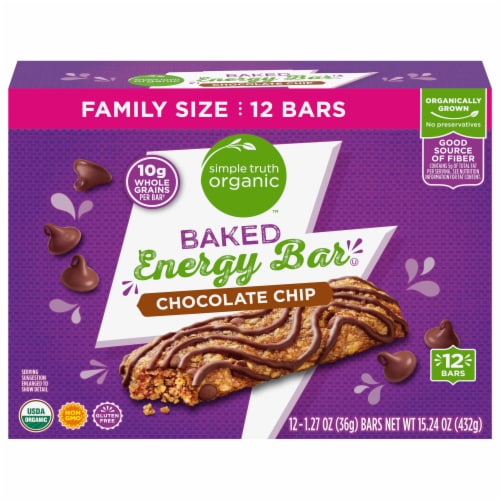 Simple Truth Organic™ Chocolate Chip Baked Energy Bars Perspective: front
