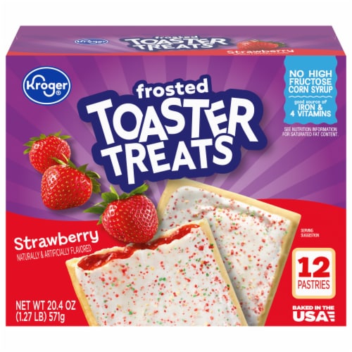 Kroger® Strawberry Frosted Toaster Treats Perspective: front