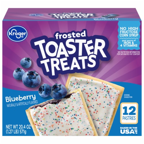 Kroger® Blueberry Frosted Toaster Treats Perspective: front