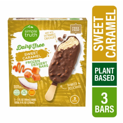 Simple Truth™ Dairy Free Sweet Caramel Frozen Dessert Bars Perspective: front