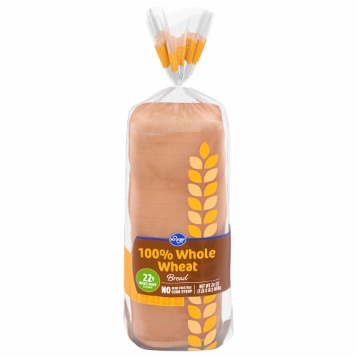 Kroger® 100% Whole Wheat Bread Perspective: front