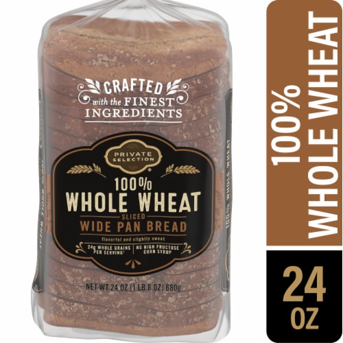 Private Selection® 100% Whole Wheat Bread Wide Pan Perspective: front
