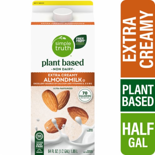 Simple Truth® Plant Based Extra Creamy Almond Milk Perspective: front