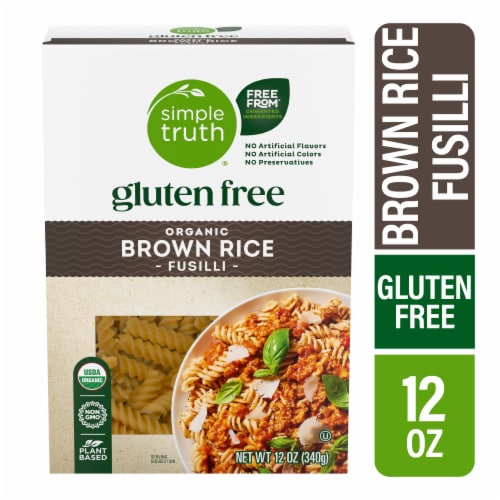 Simple Truth® Gluten Free Brown Rice Fusilli Pasta Perspective: front