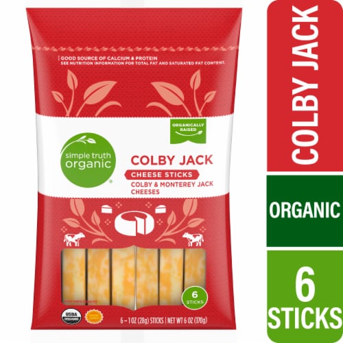 Simple Truth Organic® Colby Jack Cheese Sticks Perspective: front