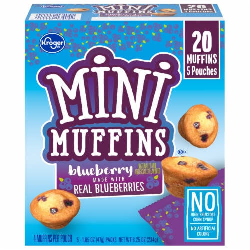 Kroger® Mini Muffins Blueberry Perspective: front