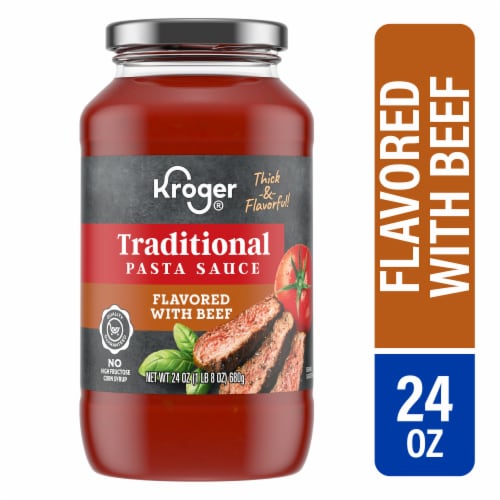 Kroger® Traditional Pasta Sauce Flavored With Beef Perspective: front